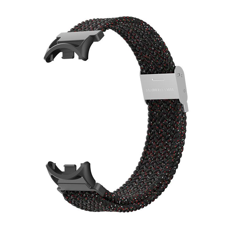 Braided Solo Loop for Xiaomi Smart Band 8 Bracelet Accessories Elastic Nylon Watchbands Replacement Correa Bracelet for Mi Band 8 Strap NFC