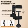 Phone Holeder LED Fill Light with Flexible Arm Fixed Bracket for Viedo Recording Live Streaming Selfie Light Circle Fill Lights