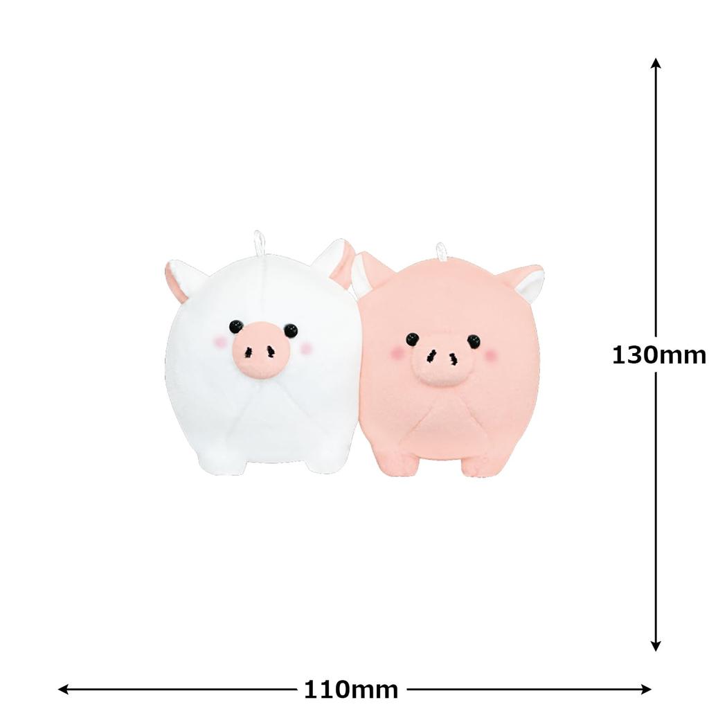 Плюшевая брелок-свинка Нико