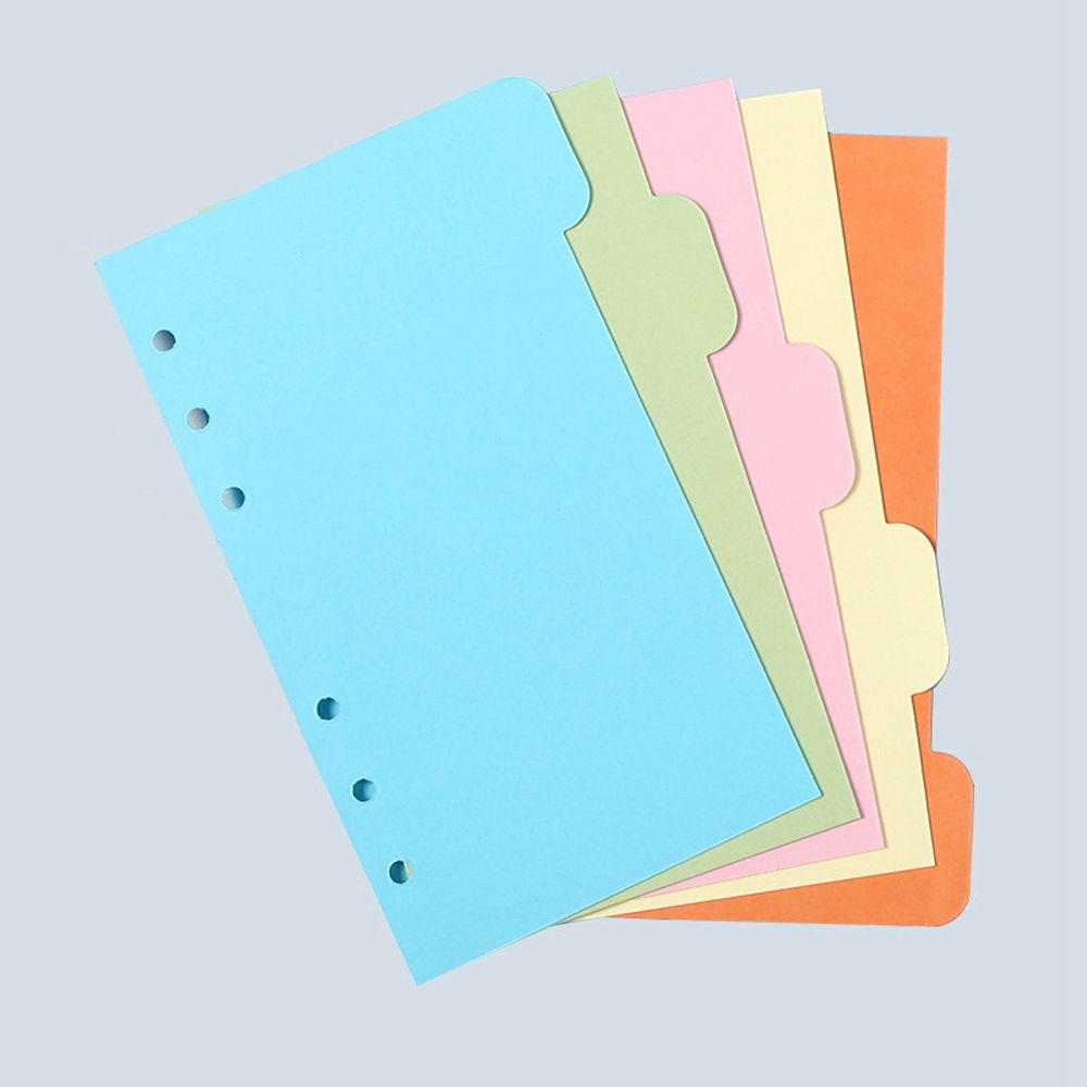 Planner Classified Lables Refill Papers A5 A6 A7 Index Pagination Index Divider Binder Dividers