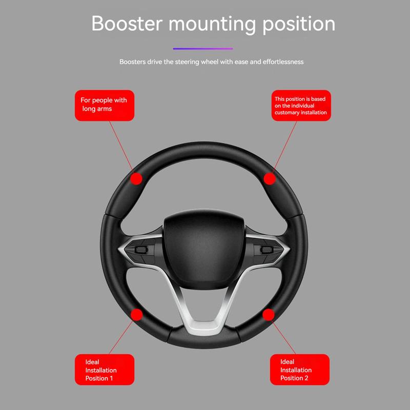 Steering Wheel Spinner Knob Non-Slip Universal Car Spinner Handle Quick Release Steering Assist Tool for Trucks Mowers Boats