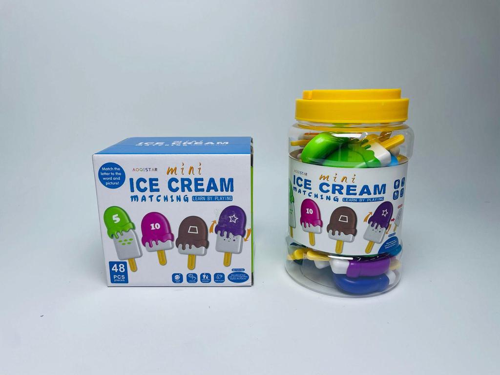 Монтессори Игрушка для сопоставления слов и цветов «Эскимо» для раннего развития