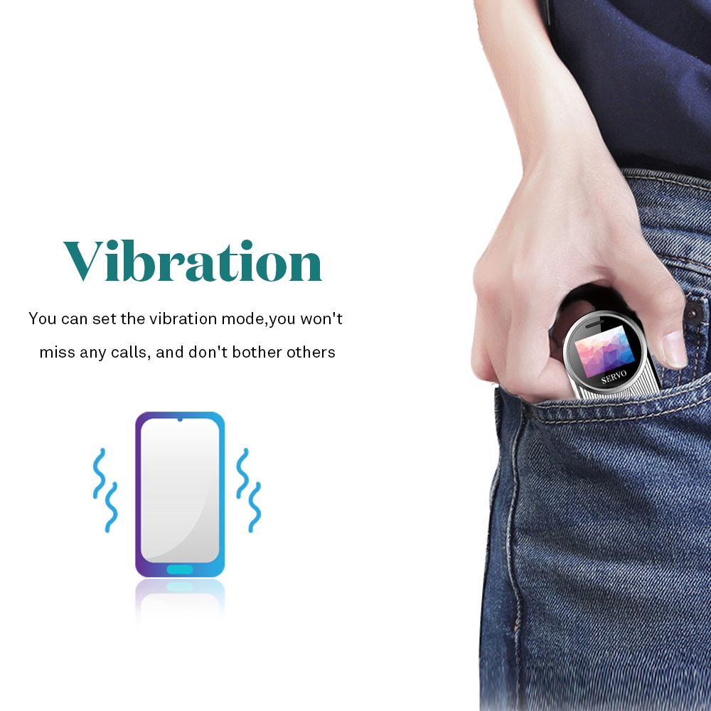 SERVO AURA 2 SIM-карты, FM, MP3 и Bluetooth-дозвонщик, поворотный на 360° мини-телефон, телефон