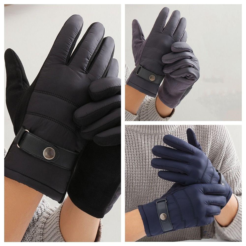 Мужские ветрозащитные перчатки сохраняют тепло мотоциклетные варежки с полным пальцем для катания на лыжах