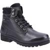 Womens/Ladies Annay Leather Combat Boots