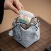 Набор чашек для белого чая из нефрита, расписанный вручную - Фарфор в стиле Кунг-фу с подарочной коробкой