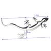 (EMY) 3D Sticker Car Emblem Silver Gecko Sticker 5.1 inches x 2.4 inches (130