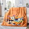 Bluey Theme Printed Blanket - Perfect for Couch, Bed, Travel & Outdoor Use | Machine Washable, Cozy & Durable.