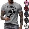Men's Fashion Casual Printed Short Sleeve Round Neck Pullover Tops