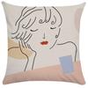 Home Pillowcase Square Office Decor Cushion Cover Printed Pattern Decoration