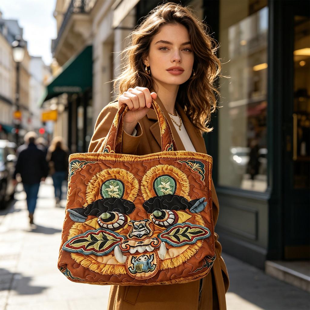 Canvas Tote Bag with Digital Floral Print Unique Artistic Design Sturdy Fabric Handles Lightweight and Durable Everyday Use Carryall