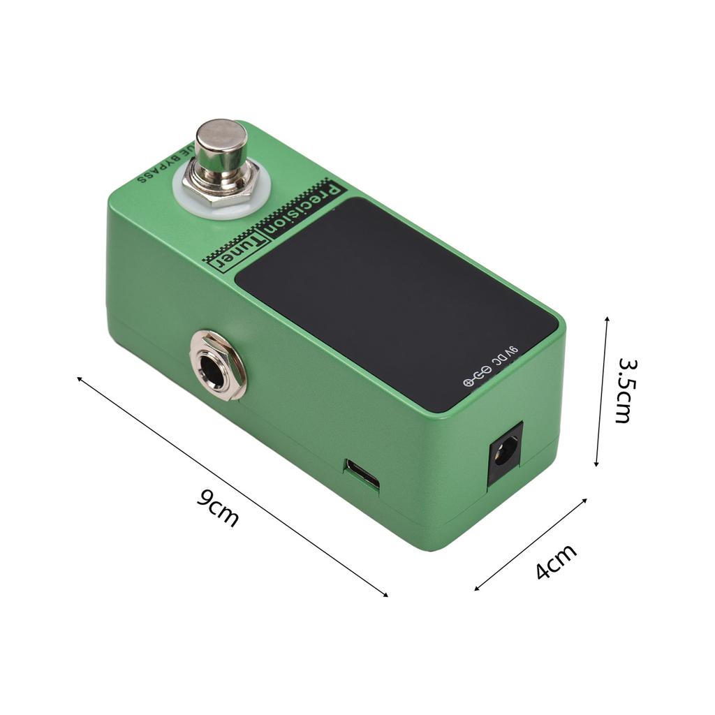 Педаль-тюнер M VAVE Precision с LED-дисплеем и True Bypass для хроматической гитары и бас-гитары