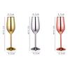 Unbreakable Metal Cocktail Glasses Creative Metal Goblet New Steel Champagne Flute  Wine Drinking