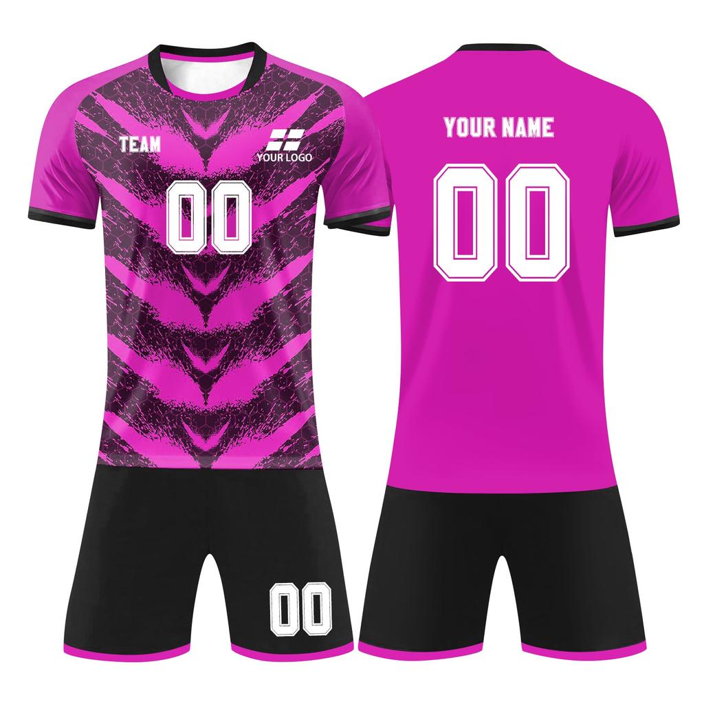 Personalised Shirts Kit Mens Girls With Name Number Custom Football Jerseys For Boys Training Suit