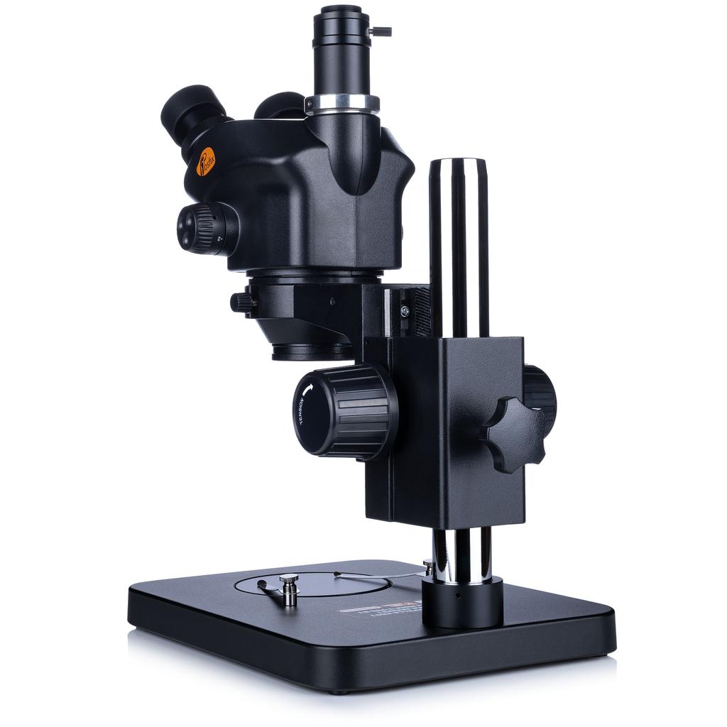 Rosfix Mikroskop Trinokularowy 7–45x z Kamerą 16MP 4K i Oświetleniem LED 56 – Zoom Optyczny | C-Mount | Inspekcja PCB | Serwis SMT