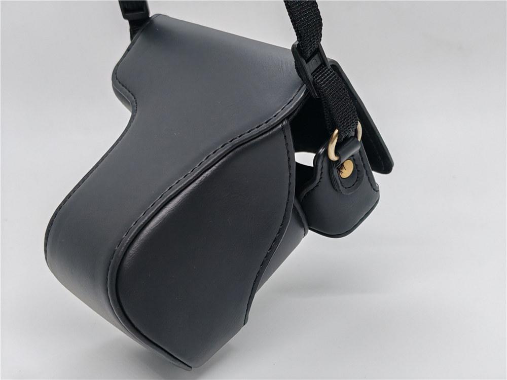 Чехол-сумка из ПУ кожи для камеры Canon EOS M10 M200 M100 M с объективом 15-45 мм, полное покрытие корпуса с ремешком