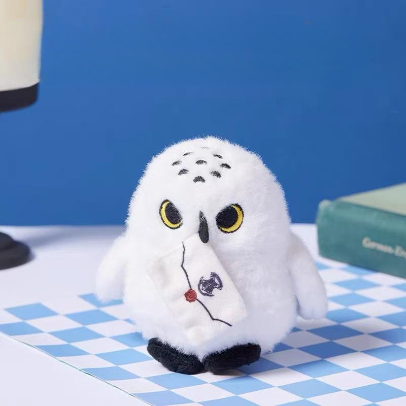 Cute Cartoon Owl Plush Toy Soft Stuffed Animal Backpack Pendant Fun Gift for Boys and Girls Birthday