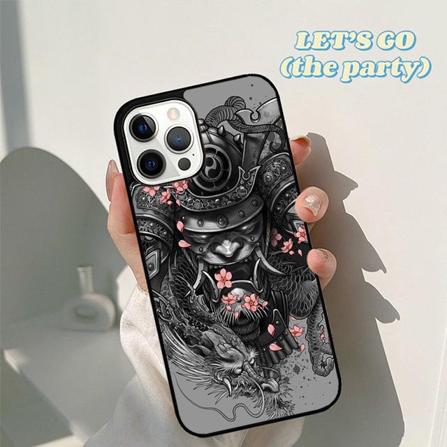 Японская маска демона Они Хання крутой чехол для телефона для iPhone 17 Air 16 16e 15 12 11 13 14 Pro Max Apple Plus Coque