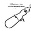 210/95Pcs Strong Stainless Fishing Rolling Swivel Connector Fishing Tools Set Snap Hooks Lure Connector Sea Rock Snaps Tackle