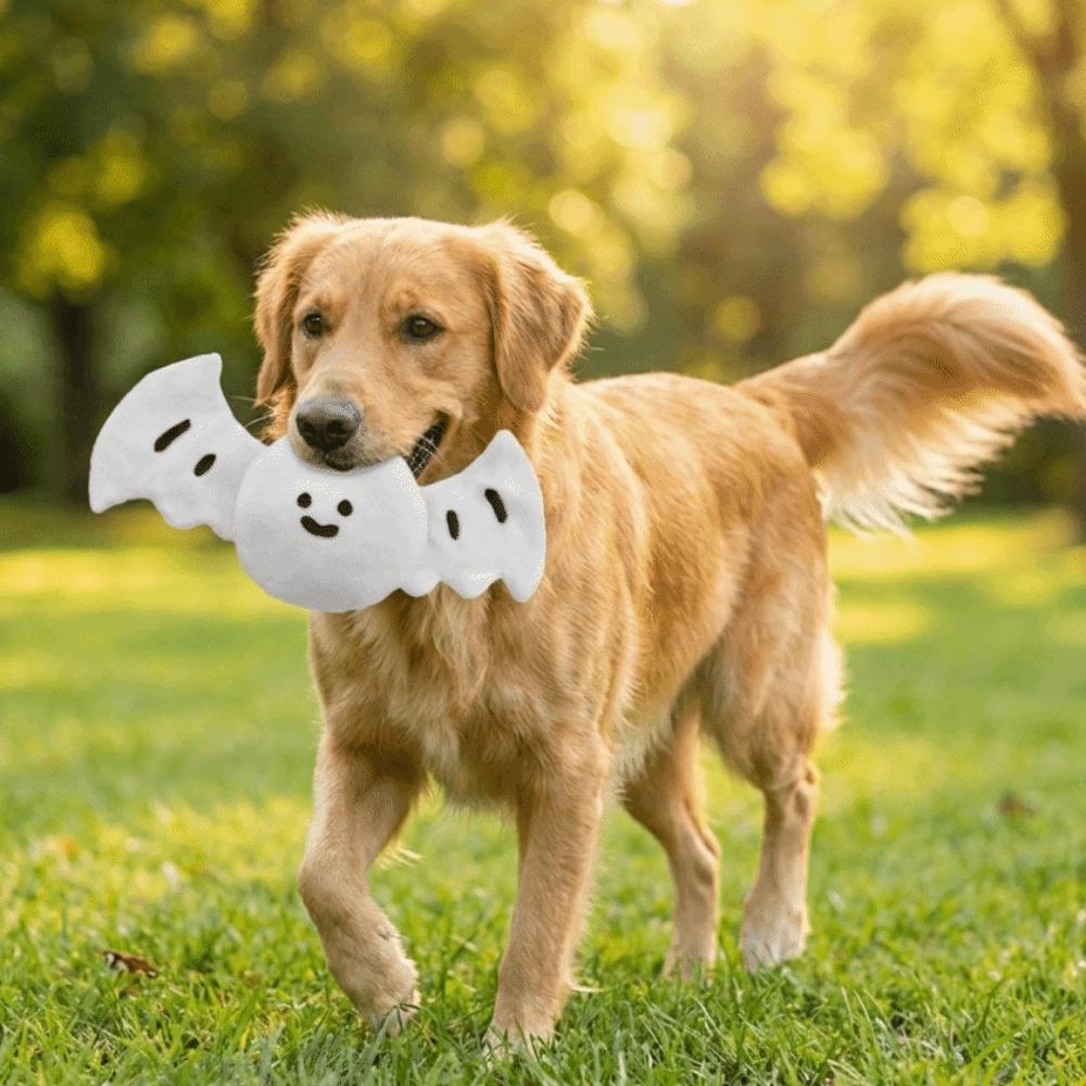 Soft Plush Dog Plush Chew Toy Sounding Chew Squeak Toy Dog Halloween Toys Teeth Cleaning