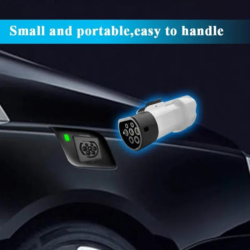 For Xpeng MG BYD Genesis Voyah Omoda 9SHS V2L Vehicle Type 2 V2L Discharger Israel Plug For Type2 Car Discharge EV adapter
