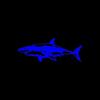 Car Sticker 17CM*6.5CM 3D Shark Creative Vinyl Sticker On Car Stickers and Decals Window Sticker Car-styling Decal