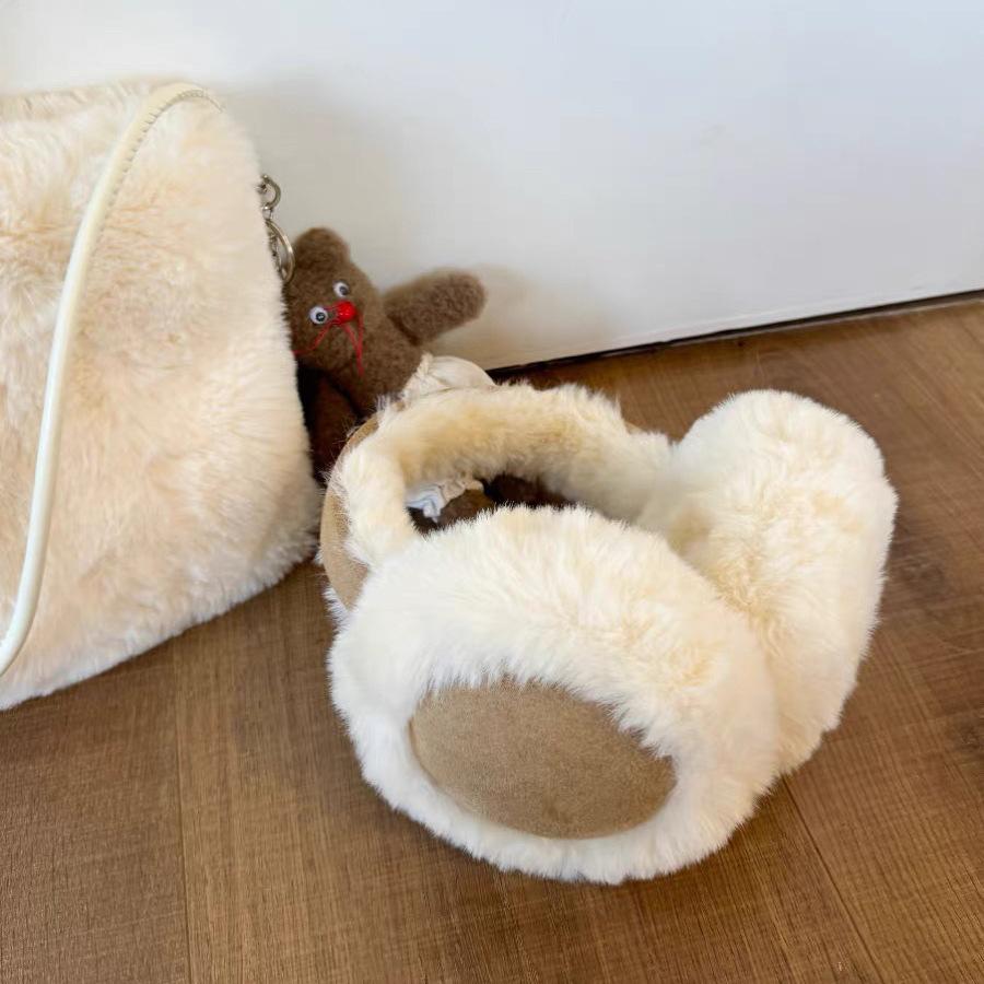 Комплект из 1 штуки женских многоцветных складных наушников для зимнего тепла, ветрозащитные наушники для путешествий на открытом воздухе, мода Майяр