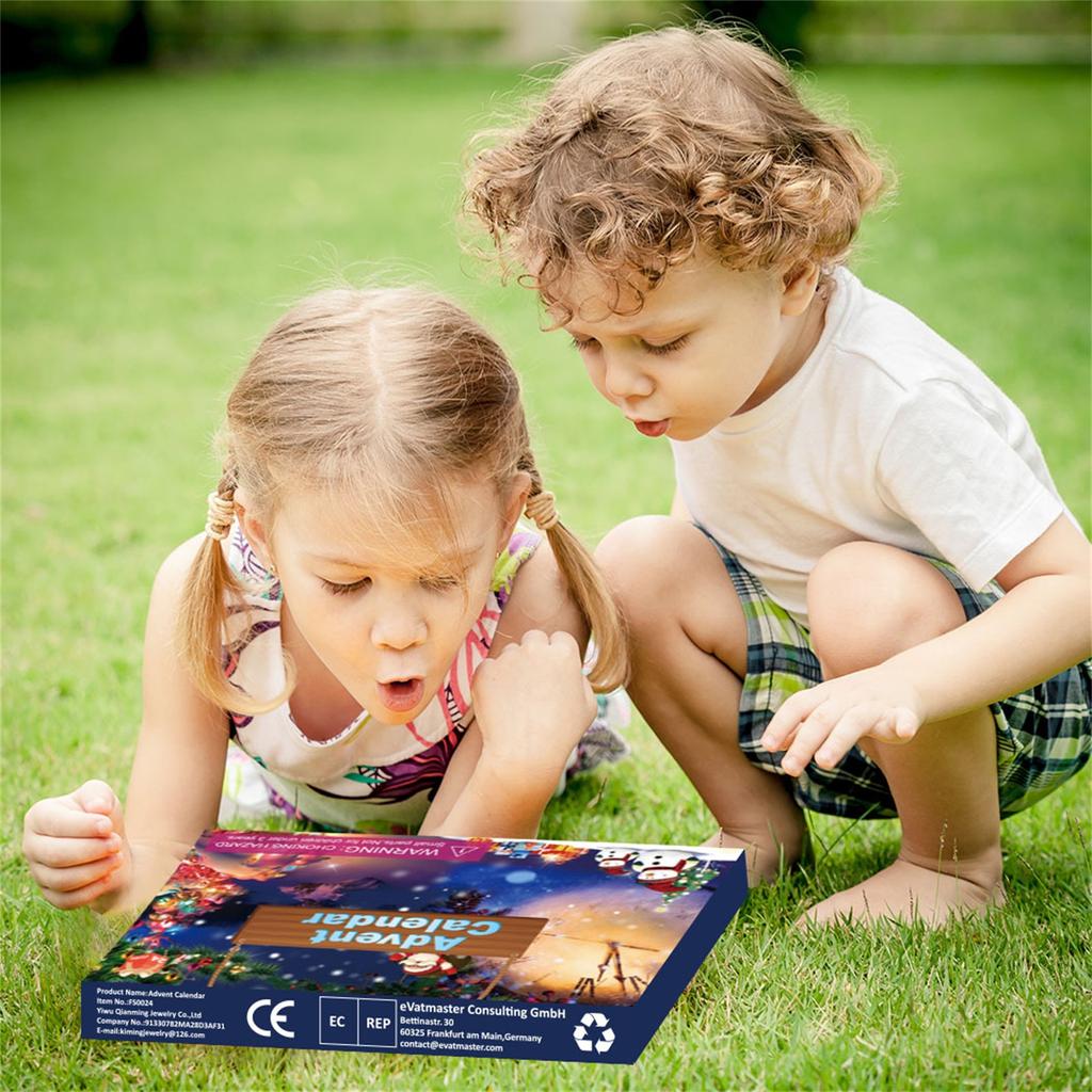 Рождественский детский подарок Моллюски Рождество 24 Цифровой Адвент Обратный отсчет