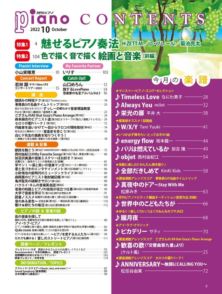 Ежемесячный выпуск журнала Piano за октябрь 2022 г.