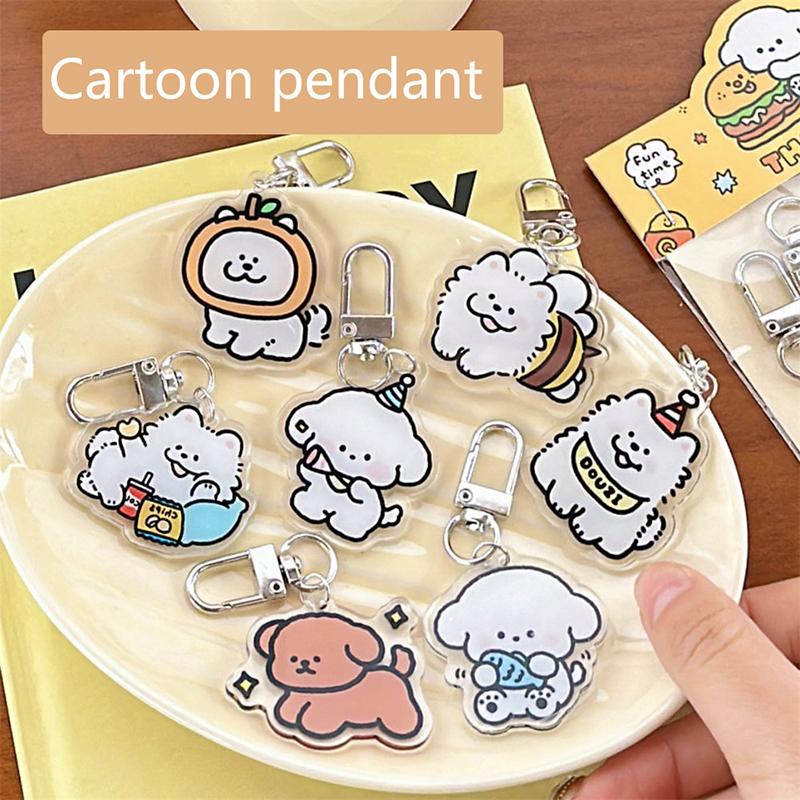 3 шт. Милая простая универсальная акриловая брошь, высококачественная брошь в виде щенка, мультяшный брелок для сумки, украшения, одежда, аксессуары, подарки
