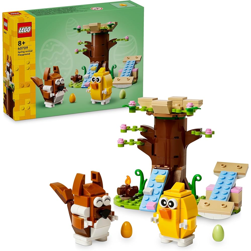 LEGO Easter Animal Amusement Park Building Set 40709 for Kids Ages 8-10, Creative Toy for Boys and Girls