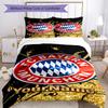 Bayern Munich Customize Text Bed Linens Suitable for Living Rooms Machine Washable Home Decor Perfect Gift for Women/Men