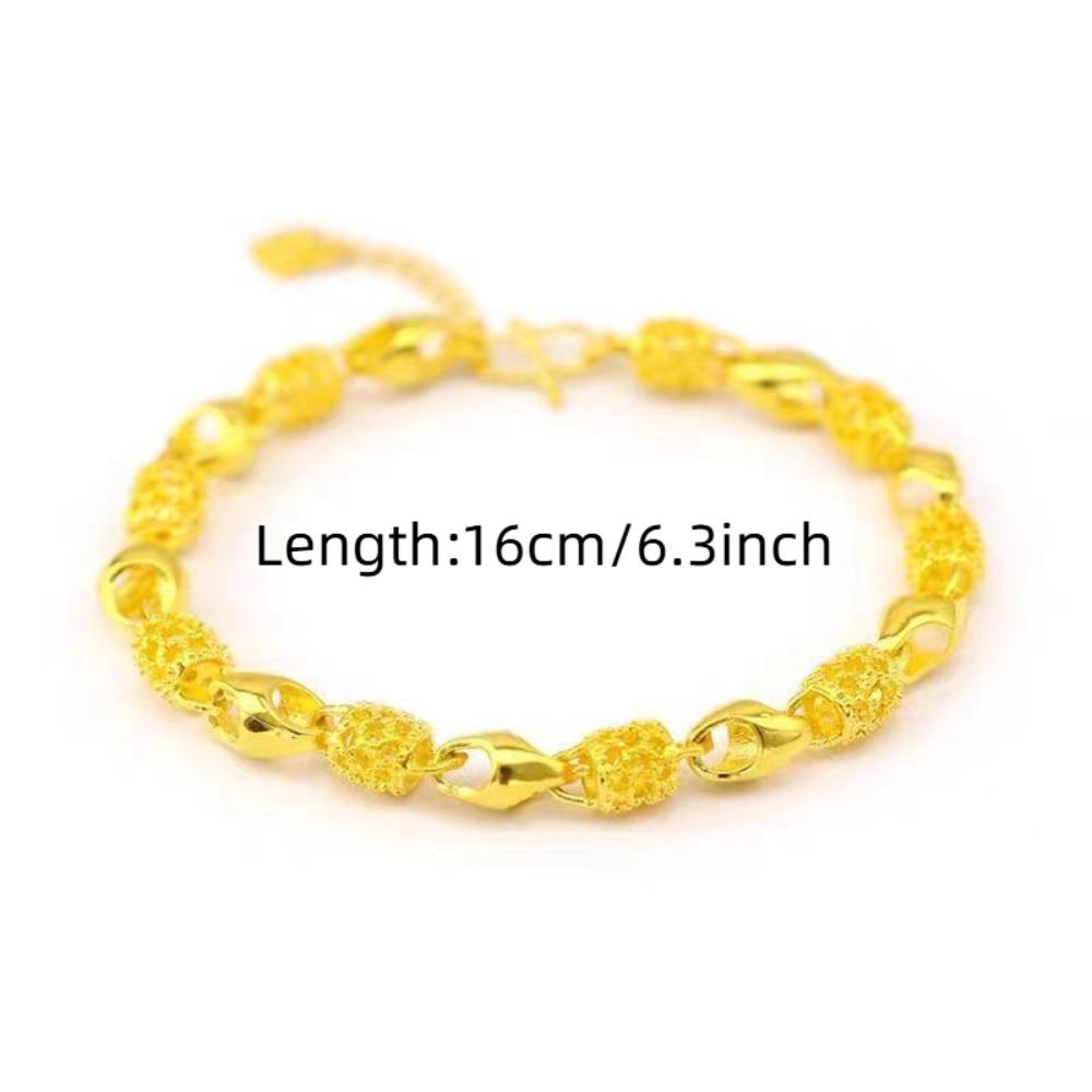 Украшения Имитация золотого цветка браслет Винтажный китайский стиль браслеты полый браслет женские подарки