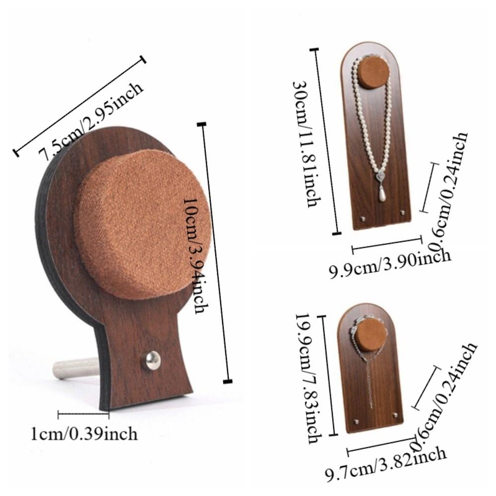 Walnut Wood Jewelry Display Stand Organizer Bracelet Display Rack Hand Jewelry Holder Women
