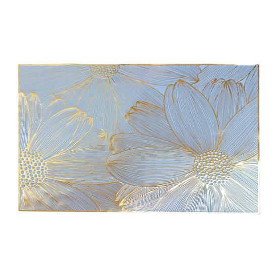 ПВХ-салфетки, изолированные защитные покрытия для стола, цветущие цветы, противоскользящая подставка под чашу, устойчивая к пятнам, элегантный домашний декор