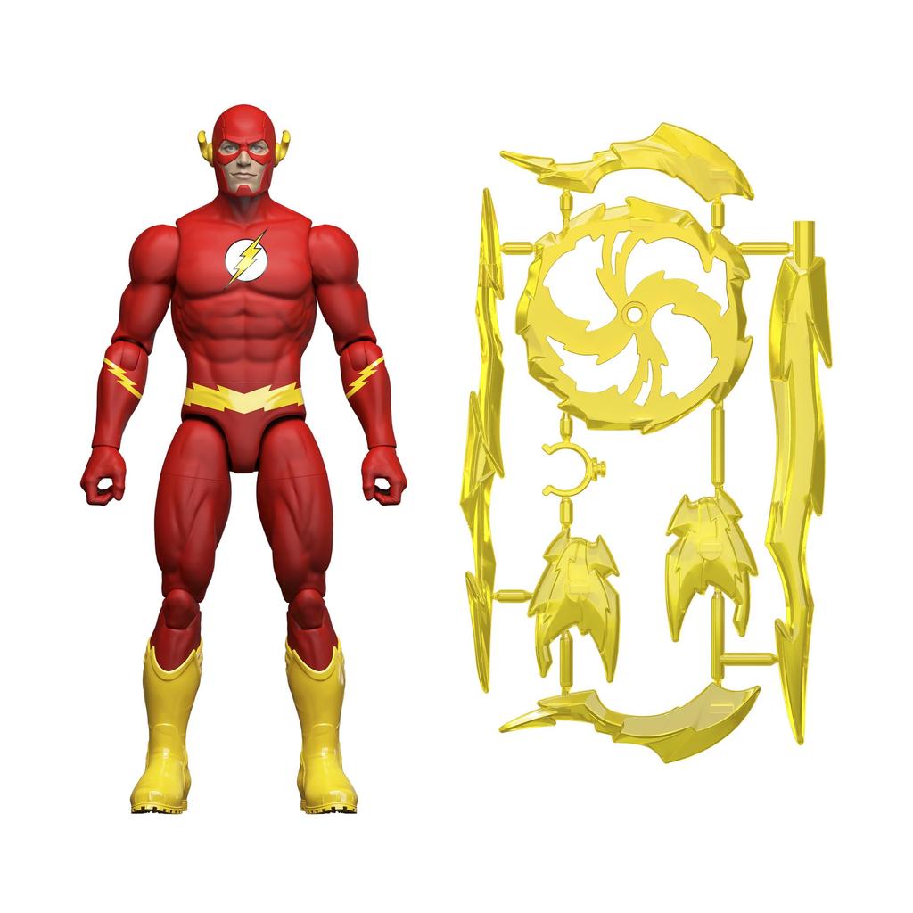 Mattel DC Core Figures Flash Action Figure with Ages JMD98 Accessories, 4+, Red,