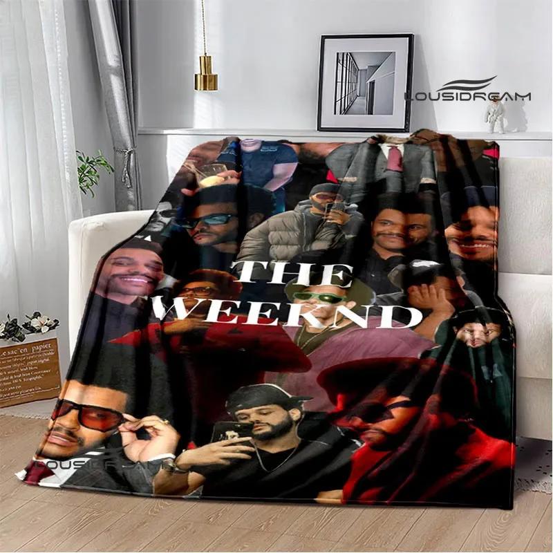 Пледы с принтом певца The Weeknd Фланель Теплый плед мягкий и удобный домашний дорожный постельный плед пледы для пикника подарок на день рождения