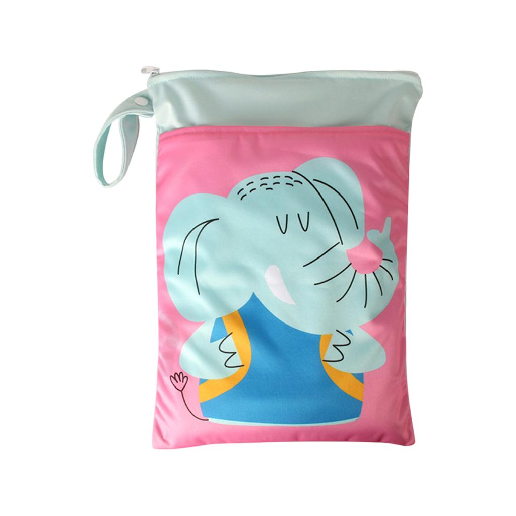 Водонепроницаемая сумка для хранения на молнии двойного назначения для влажного и сухого использования, милая сумка для хранения одежды
