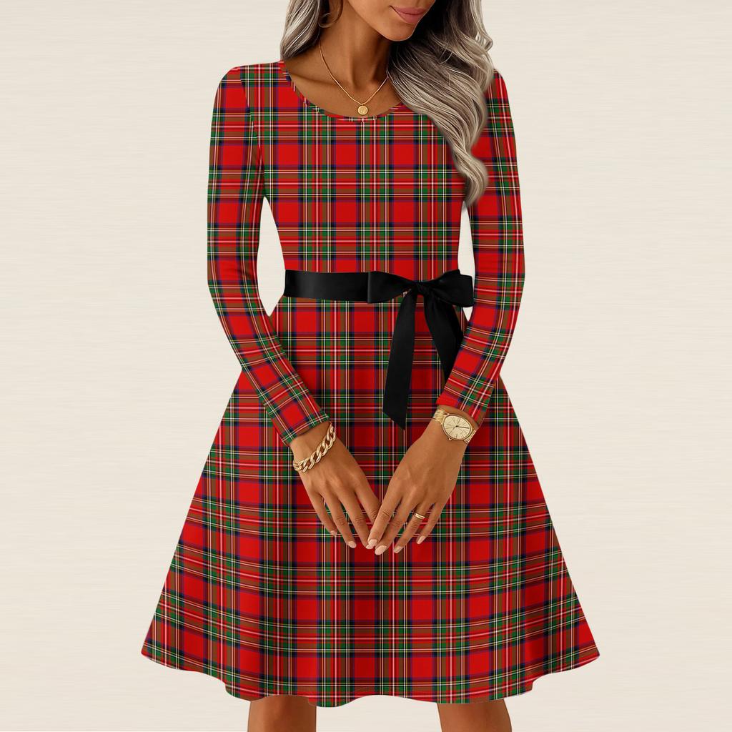 Женские повседневные модные платья с длинным рукавом в винтажном стиле