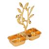 Gold Serving Tray Nordic Style Stainless Steel Snack Tray Candies Plate for Desks Parties Wedding