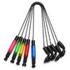 Bite Alarms Carp Fishing Hangers Bobbins Swingers Indicators Fishing Alarm Swinger Steel Chain 4 Color Bite Alarm Fishing Tools