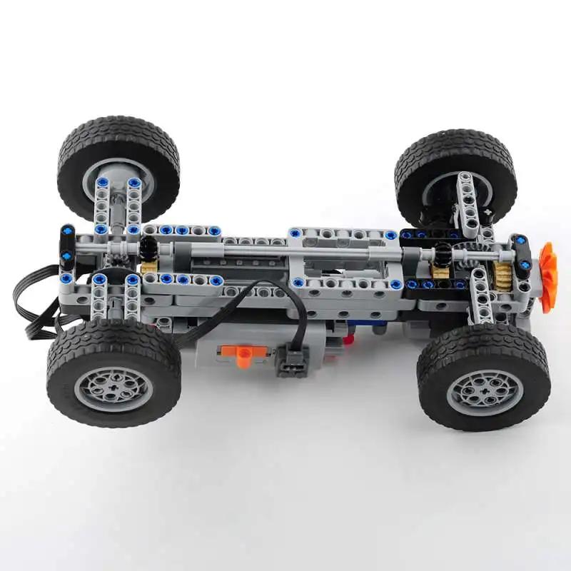 Полноприводный Радиоуправляемый Автомобиль Мощность Двигателя 4WD RC Автомобиль Комплект 32019 86652 Колеса Строительные Блоки Совместим с Legoeds RC Автомобилем