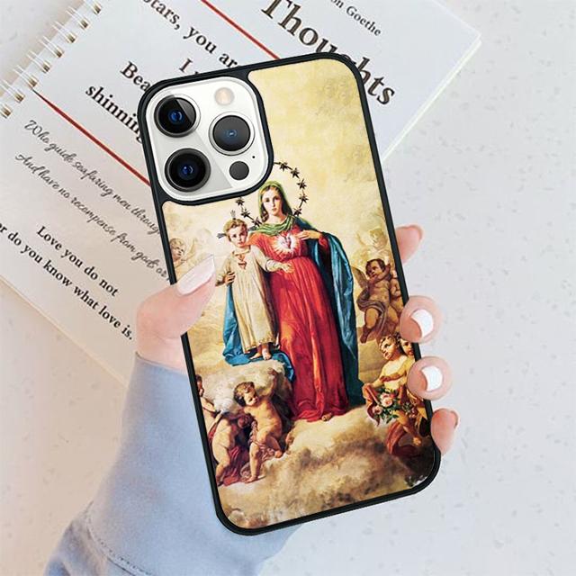 Virgin Mary of Hope Catholic Religious Phone Case For iPhone 17 Air 16 pro max 15 14 plus 12 13 Shell Cover coque
