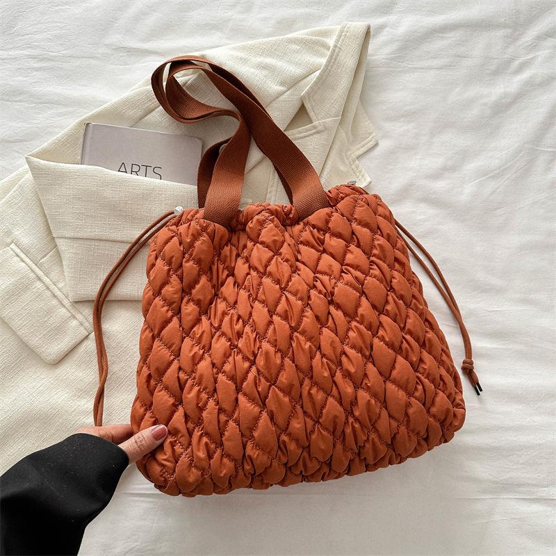 Сумка Облако Сложенная сумка Повседневная Индивидуальная Легкая Большая Вместительная Сумка Тоут Rhombus Сумка-мессенджер для поездок на работу