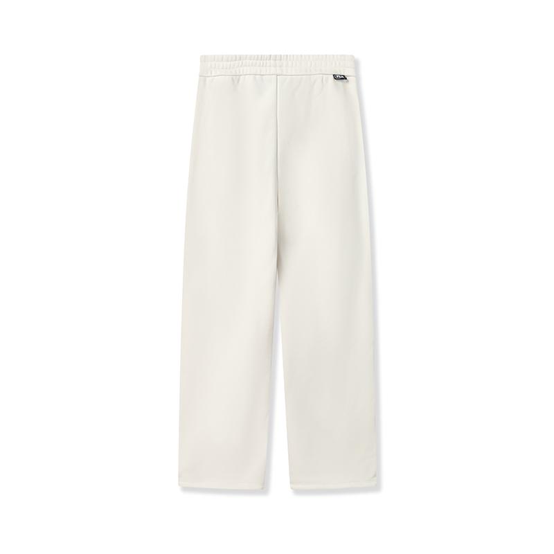 Fila Оригинальные женские флисовые спортивные штаны на кулиске, модные, простые, теплые, свободные, прямого кроя, вязаные, повседневные брюки, женский низ, цвет парного белого F51W549602FIV