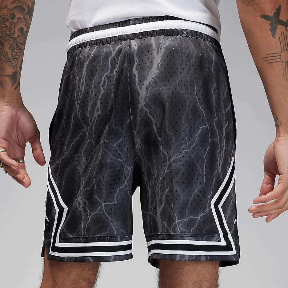 Jordan Спортивные шорты Dri-FIT Sport с цветным блоком и логотипом, прямые, на шнуровке, мужские, черные, FN5804-013