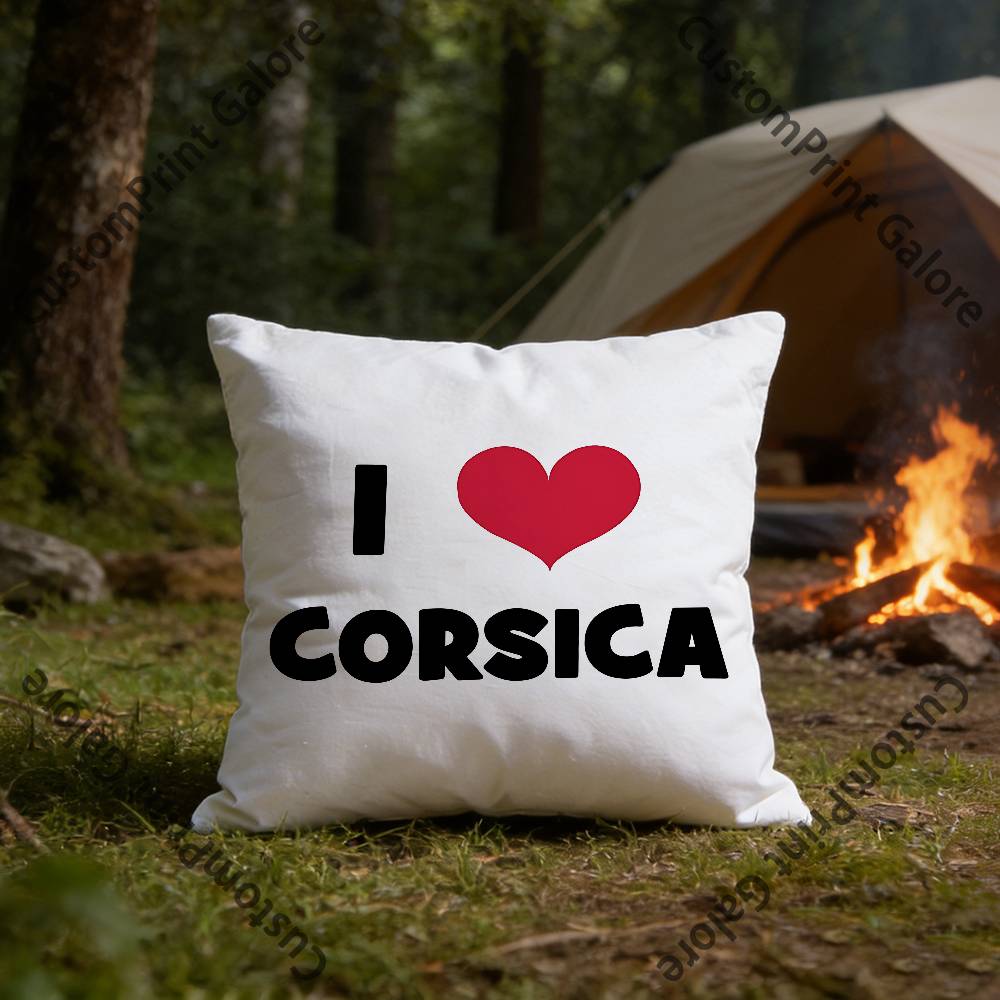 Corsica Corse France Flag Square Throw Pillow Cover Multiple Sizes Soft for Sofa Bedroom Living Room Home Decorative