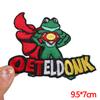 Netherland Oeteldonk Emblem Embroidered Patches Frog Patch Netherland Carnival Patches For Clothing Uniform DIY Iron On Patches