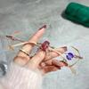1 шт. Очки для чтения с острым краем, тонкие, с блестками, инкрустированные бриллиантами, от синего света, для женщин 189