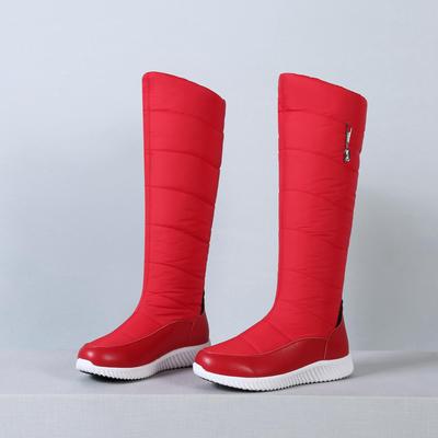 Брезентовые ботинки из микрофибры с пуховым волокном, осенне-зимние, средний каблук, размер 44, танкетка, супер-размер, зимние ботинки с круглым носком, сохраняющие тепло, высокие сапоги